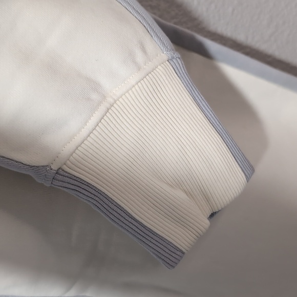 NWT Outdoor Voices DOVE bone XS Soft Cotton Joggers multi color ribbed ankles - Picture 5 of 5